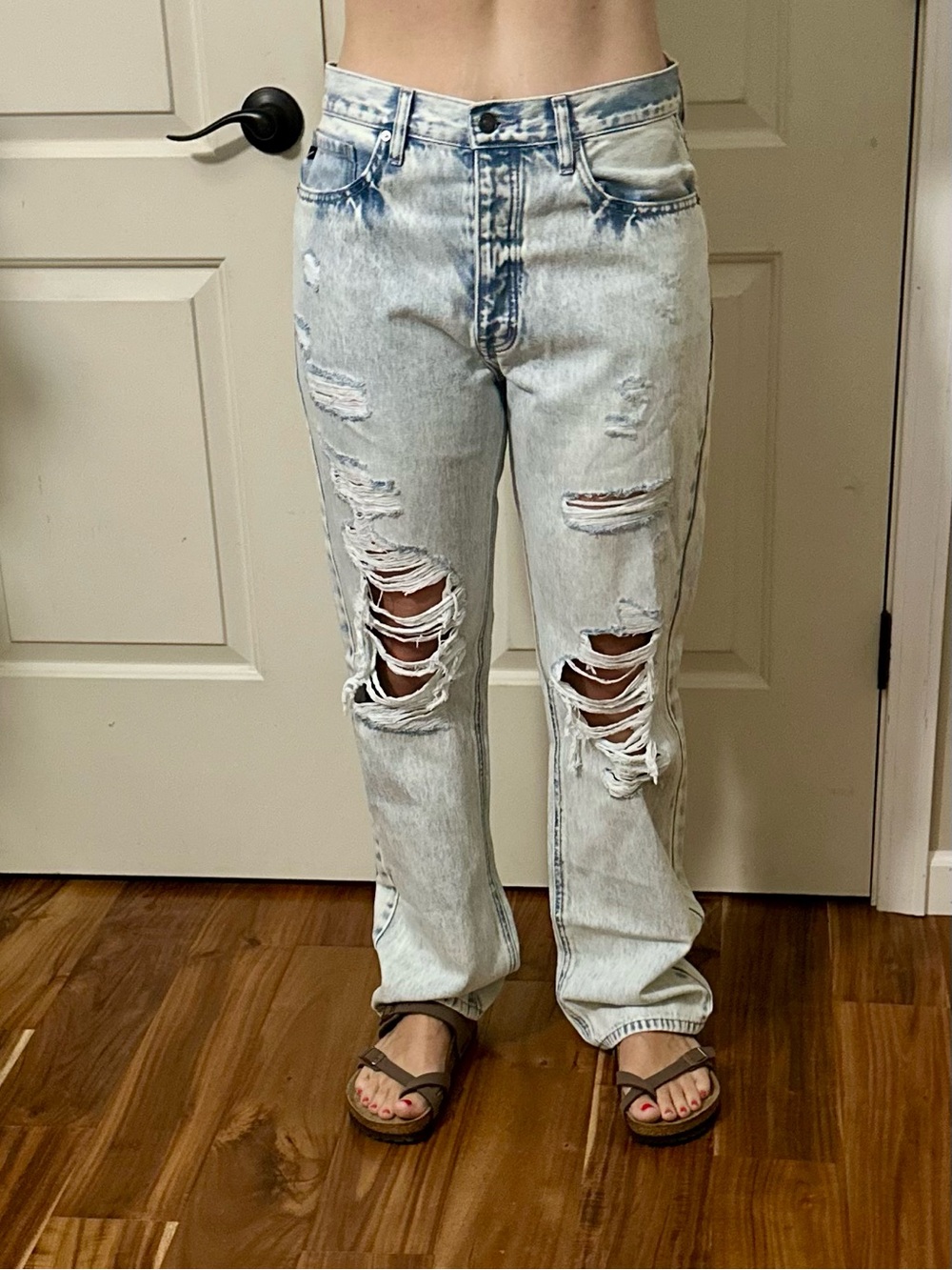KanCan Light Blue Distressed Boyfriend Jeans